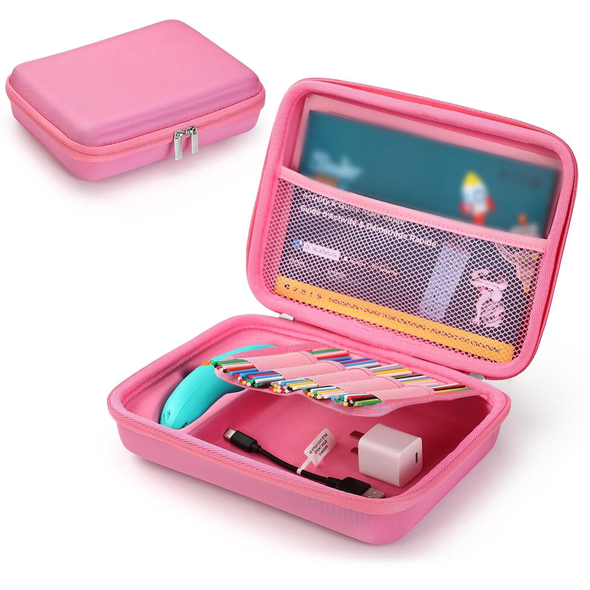 Hard Case Compatible with 3Doodler Start+ Essentials (2023) for 3D Pen Set for Kids, Art Activity Set Carrier Case for Printing Filament Refill and USB Charger,Blue (Box Only)