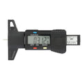 High Precision Digital Tread Depth Gauge and Tire Wear Tester 0-1 inch / 0-25.4 mm Carbon Fiber Brake Shoe Pad Measuring Tool Clear LCD Screen