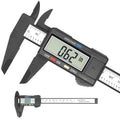 KASIU Electronic Digital Caliper,Plastic Vernier Caliper,Caliper Measuring Tool with "/Millimeter Conversion,Extra Large Lcd Screen,0-6 "/0-150 Mm,Auto Off Featured Micrometer Ruler