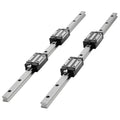KFFKFF Linear Rail Guide Kit, HGR20, Includes 2PCS 600 mm (23.62 inch) Rails, 1PCS Ball Screw, 4PCS Slide Blocks, BF12/BK12 End Support, Coupling, and Nut Housing, Suitable for DIY CNC Machines