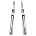 KFFKFF Linear Rail Kit, SBR25, Includes 2 Pieces of 1200 mm (47.24 inch) Motion Guide Rails and 4 Bearing Slide Blocks, Fully Supported Shaft, Suitable for Cutting, Grinding, Milling