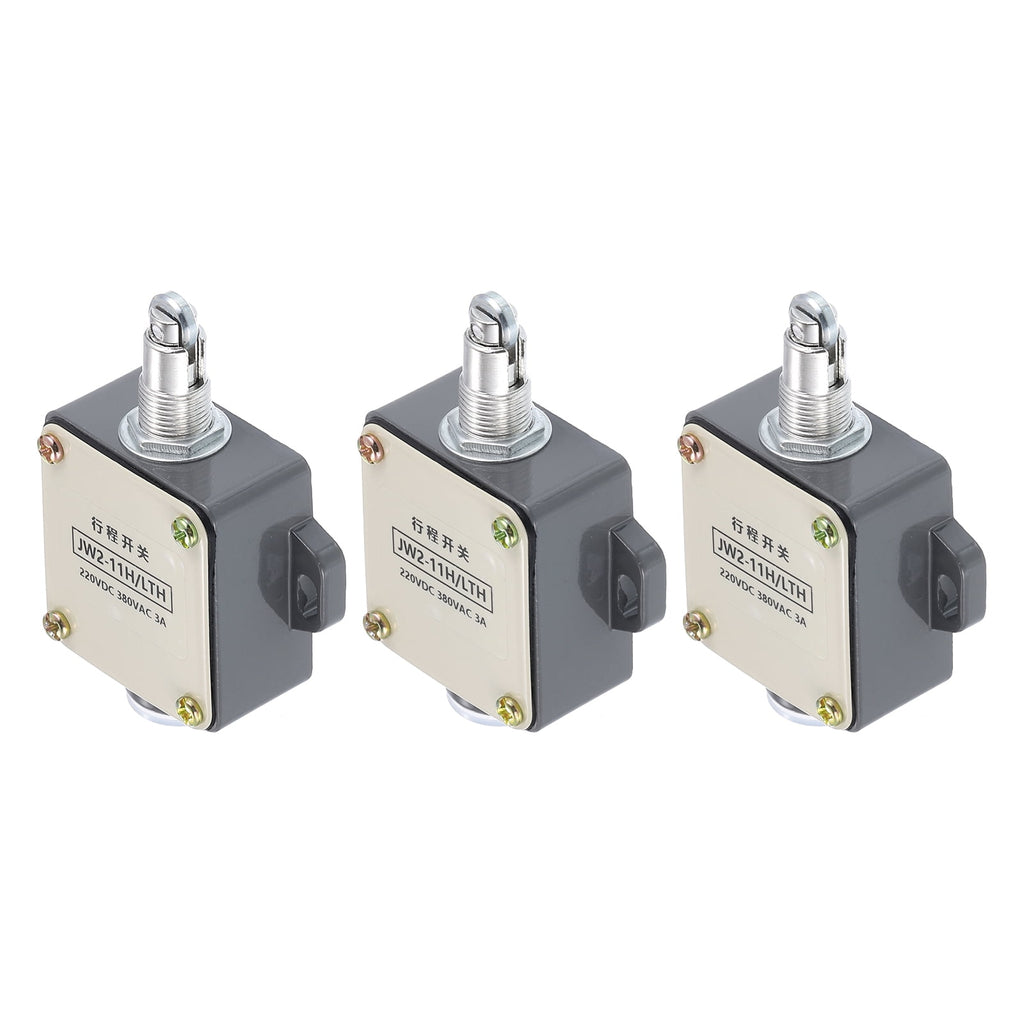 Limit Switch Roller Plunger JW2-11H/LTH Mount 1NC1NO 3D Printer Switch Metal Momentary Switch 3 Pcs