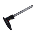 M Buder Digital Electronic Caliper 6 Inches / 150mm Carbon Fiber Ruler with Long Jaw Accurate Measuring Tool LCD Screen Display Metric Imperial Conversion for Woodworking DIY Home Improvement Black