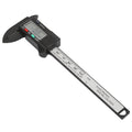 M Buder Practical 100 mm / 4 in Electronic Digital Vernier Caliper Measuring Tool With Large LCD Screen Display, Carbon Fiber Plastic, 0.1mm Resolution, Perfect For DIY & Jewelry (Without Battery)