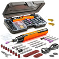 Mini Cordless Rotary Tool, 6-Speed Rotary Tool Kit with 50 Accessories, Multi-Purpose and USB Charging Power Rotary Tool for Engraving, Sanding, Polishing, Drilling, Etching, DIY Crafts,Orange