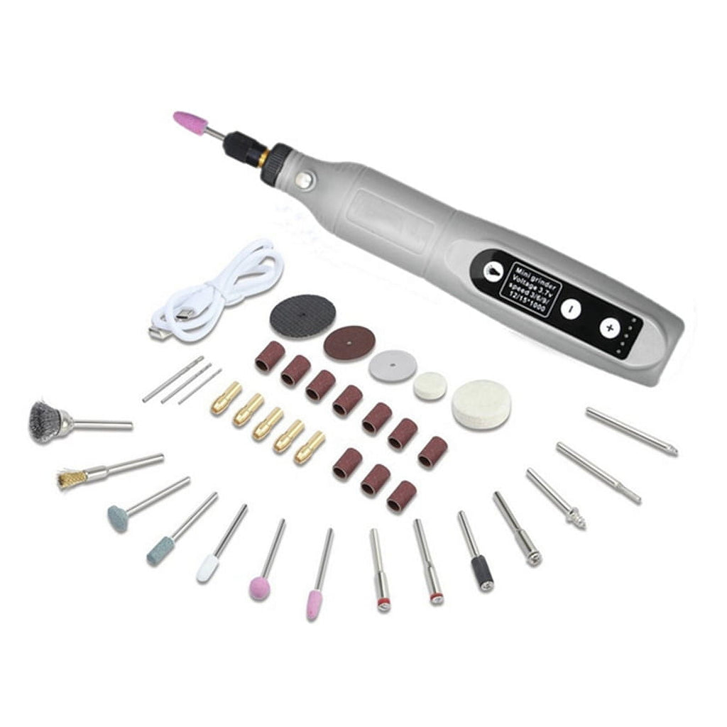 Mini Cordless Rotary Tool Kit, 5-Speed Multi-Purpose 3.7V Power Rotary Tool for Sanding Polishing Drilling DIY Crafts