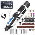 NEWONE 12V Cordless Rotary Tool Kit 6 Variable Speeds 5000-25000 RPM 104 PCS Accessories for Sanding, Polishing, Carving, Cutting, Drilling and DIY Crafts