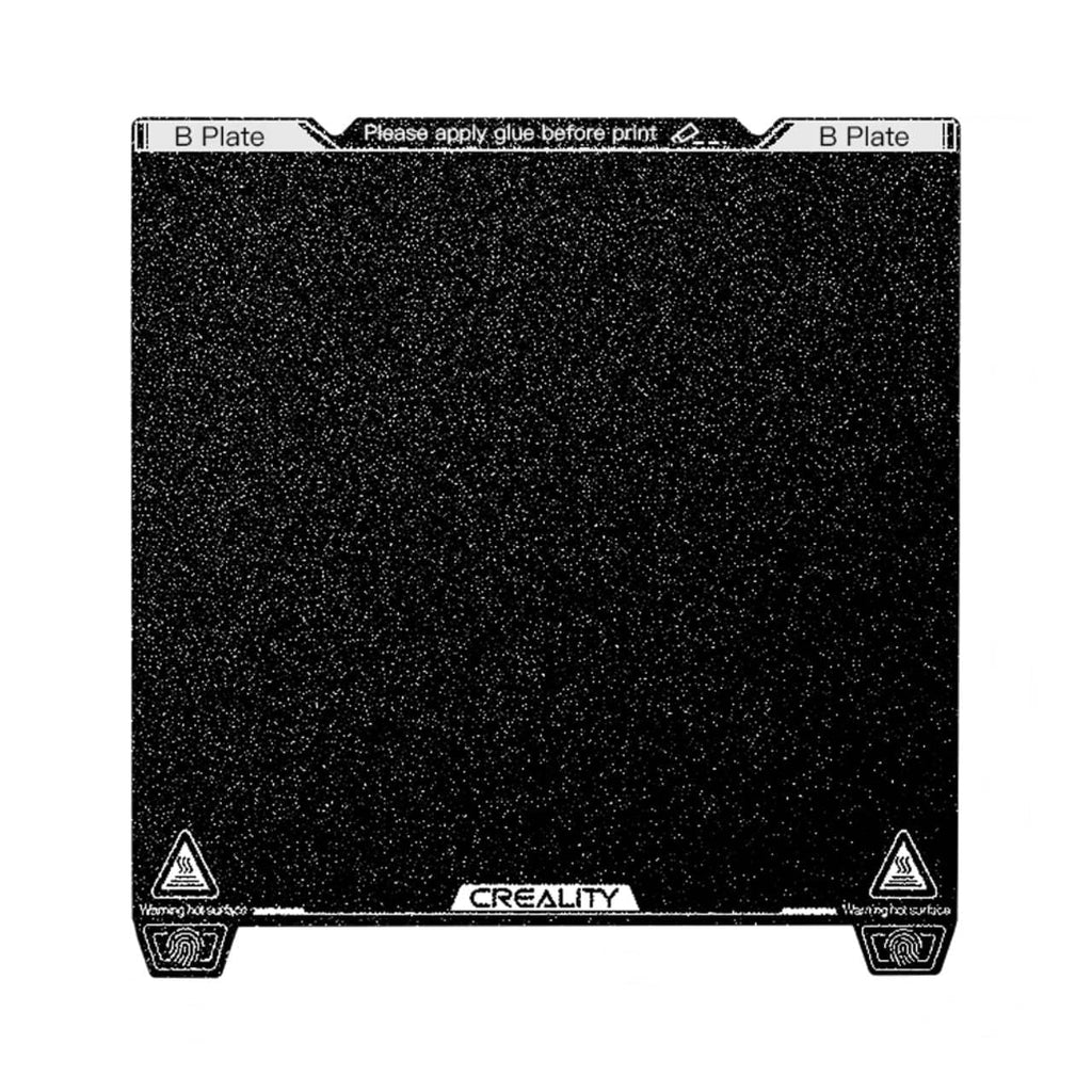 Official Creality K1 Texture PEI Build Plate Kit, 3D Printer Flexible Spring Steel Platform with Power Coating PEI Surface and Magnetic Base Sheet Kit for K1/K1 Max, Ender 3 Series, Ender 5 S1