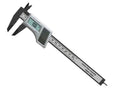 PRECISE 6" Solar Digital Caliper | Dual Power (Solar & Battery) | Carbon Fiber Composite | 0-150mm (6") Range | 0.1mm (0.01") Resolution | Zero Setting