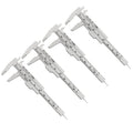 Plastic Calipers 4pcs 3inch Verniers Calipers Small Sliding Calipers Calipers Double Scale Sliding Gauges Measuring Tool