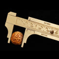 Pocket Brass Caliper - Dual Scale Vernier Gauge for Jewelry Making - Mini Measuring Tool for Beads, Rings & Wire - Precision Metal Ruler for Jewelers & DIY Craft Projects