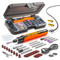 Portable Rotary Tool Kit with Digital 6-Speed Control, Brushless Motor and Accessories for Grinding, Polishing, Carving, Cutting and DIY Crafts