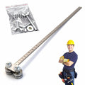 Positioning Calipers for Precise Measurements & Easy Wood Cutting, Stainless Steel Circular Saw Guide Adjustable Guide Rail with Locking Screw Furniture DIY Carpentry (Single axis, 50cm/20in)