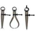 QUIX 3 Piece Caliper Set | Robust Steel Construction | Precise Locking Screw Mechanism | Versatile 4" (10.2 cm) Calipers | Ideal for Professional and Enthusiast Use