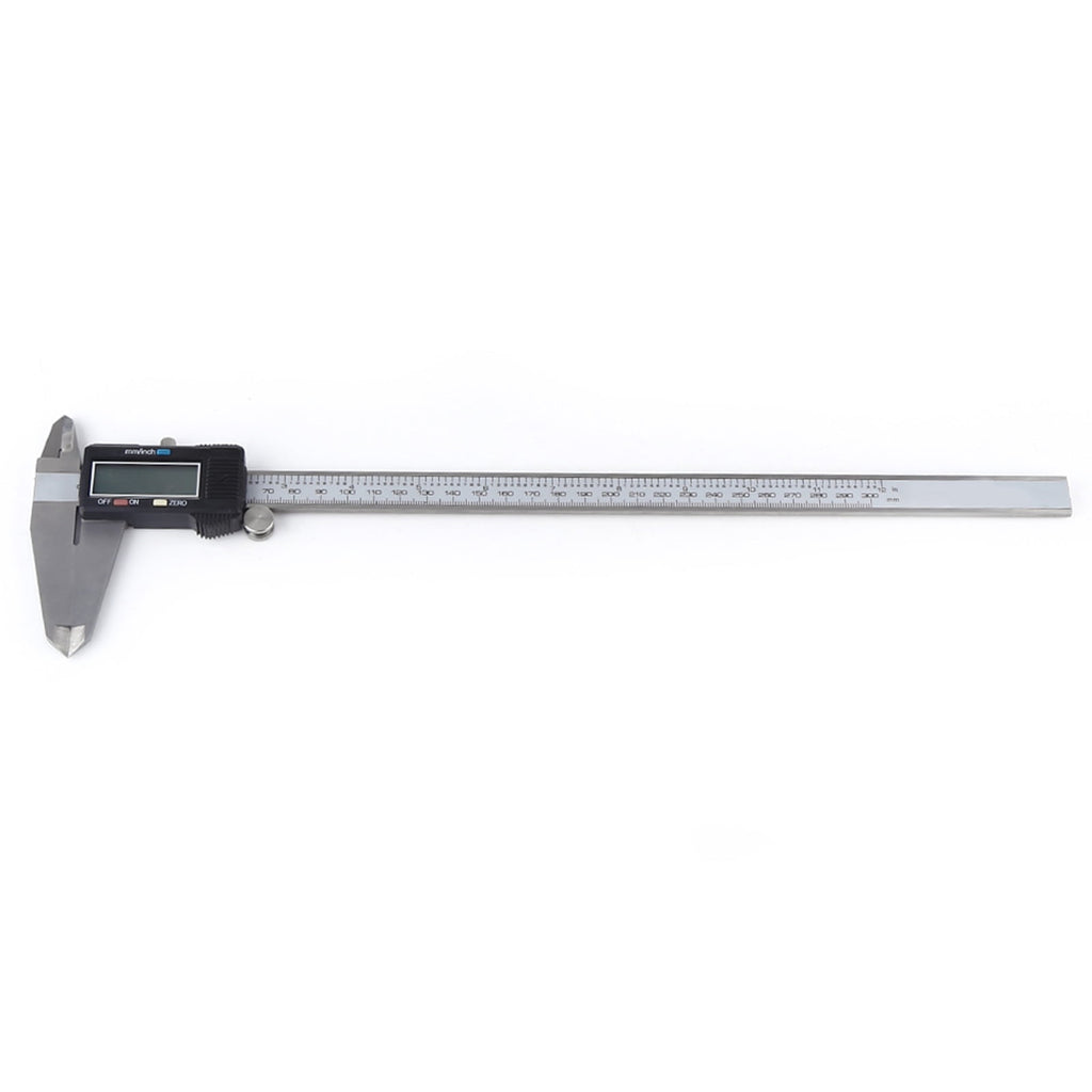 Riousery 12 Inch / 300 mm Digital Electronic Vernier Caliper Micrometer LCD Display Measuring Tool for Woodworking DIY Construction Industrial Supply 0-300mm Range with Hard Plastic Case