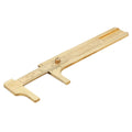 Riousery Double Scale Brass Vernier Caliper Jewelry Maker Measuring Ruler Authenticate Dimensions for Gemstones Beads Walnuts Antiques and Handcrafts 3.15 Inches 80mm