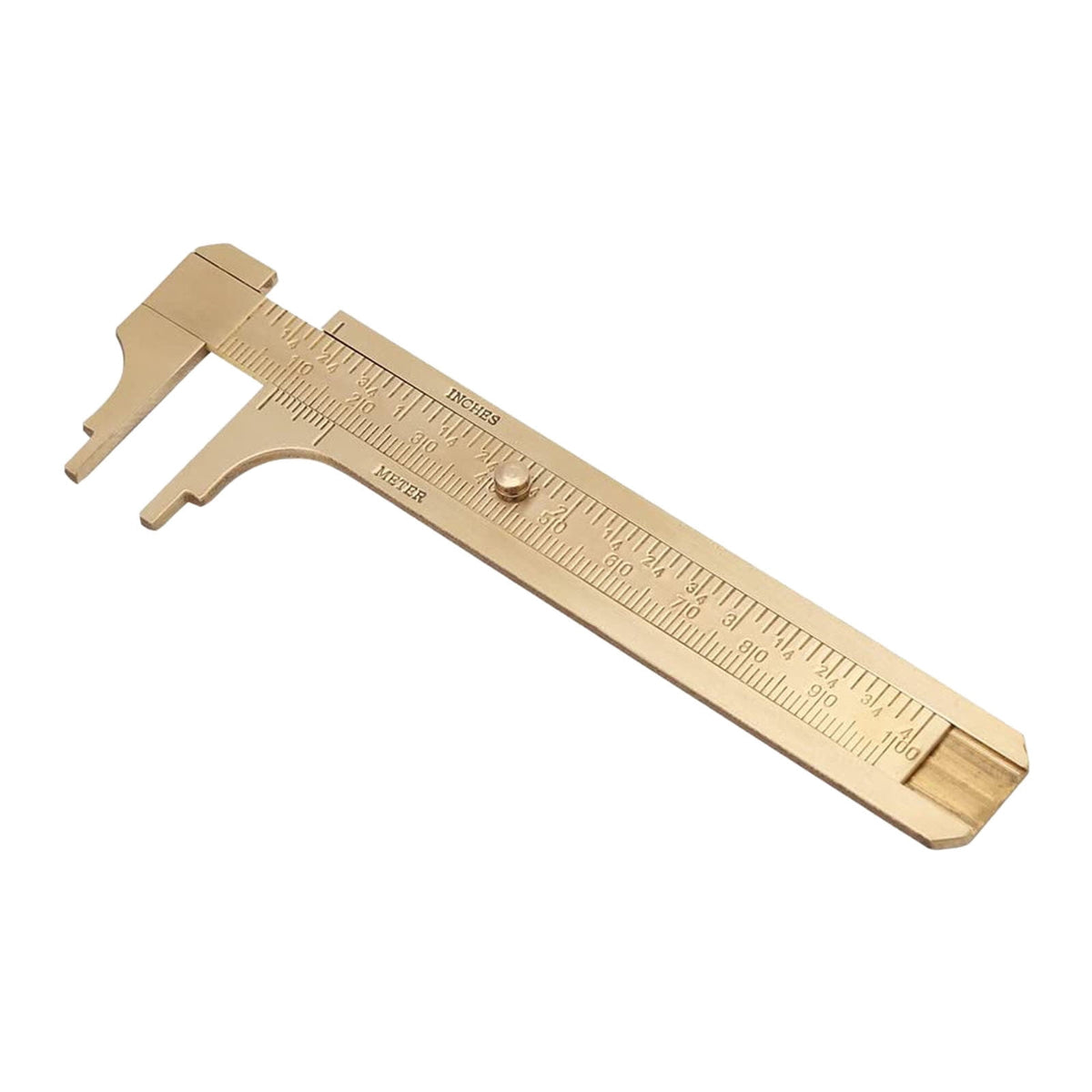 Solid Brass Caliper Measuring Tool for Precise Home Use Sizing 01mm Accuracy High Brass Construction for Household and