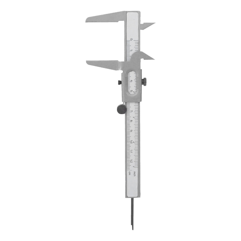 Suodoka High Precision Metal Vernier Caliper Manual Measuring Tool Micrometer Gauge for Woodworking, DIY Projects, and Professional Construction Use, 5 inches / 12.7 cm