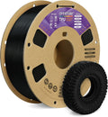 TPU Filament 1.75mm Flexible Roll, 95A Soft 3D Printer Filament, 1kg Spool (2.2 lbs), Fit Most FDM (TPU Black)