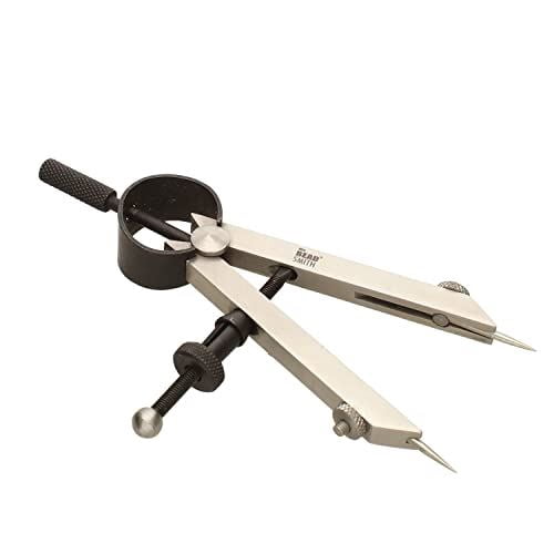 The Beadsmith Stainless Steel Divider Caliper – 3-Inch with Removeable Tips – Bow Spring and Adjusting Screw – for Measuring, Drawing, Drafting, and Leather, Wood, and Metal Work