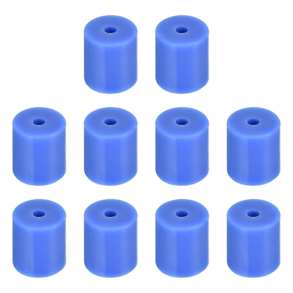 Uxcell 10Pcs Silicone Bed Mounts 3D Printer Heat Bed Silicone Leveling Column Silicone Buffer 18mm for 3D Blue