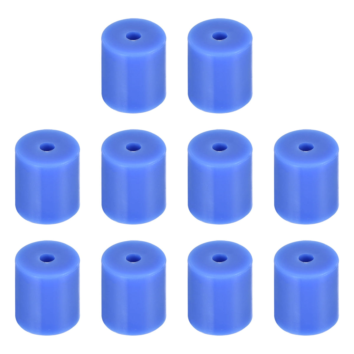 Uxcell 10Pcs Silicone Bed Mounts 3D Printer Heat Bed Silicone Leveling Column Silicone Buffer 18mm for 3D Blue
