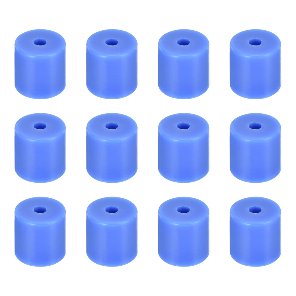 Uxcell 12Pcs Silicone Bed Mounts 3D Printer Heat Bed Silicone Leveling Column Silicone Buffer 16mm for 3D Blue