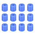 Uxcell 12Pcs Silicone Bed Mounts 3D Printer Heat Bed Silicone Leveling Column Silicone Buffer 16mm for 3D Blue