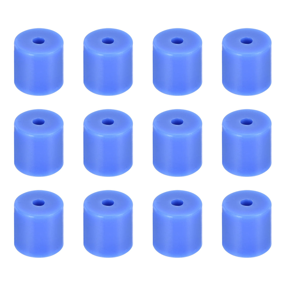 Uxcell 12Pcs Silicone Bed Mounts 3D Printer Heat Bed Silicone Leveling Column Silicone Buffer 16mm for 3D Blue