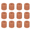 Uxcell 12Pcs Silicone Bed Mounts 3D Printer Heat Bed Silicone Leveling Column Silicone Buffer 16mm for 3D Brown