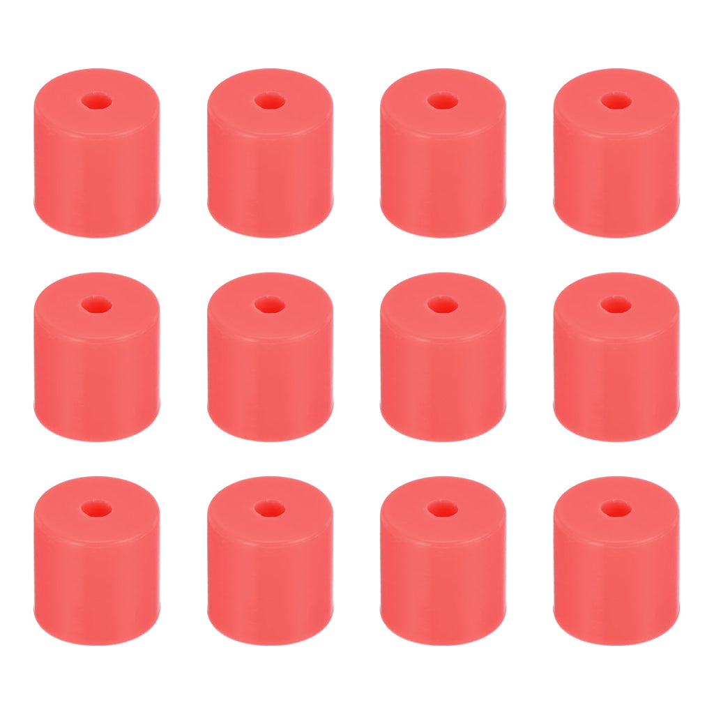 Uxcell 12Pcs Silicone Bed Mounts 3D Printer Heat Bed Silicone Leveling Column Silicone Buffer 16mm for 3D Red
