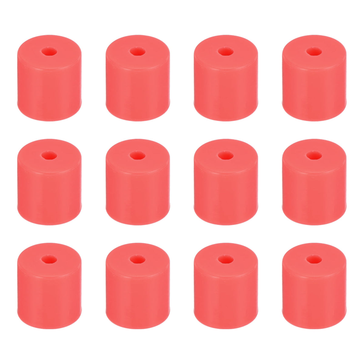 Uxcell 12Pcs Silicone Bed Mounts 3D Printer Heat Bed Silicone Leveling Column Silicone Buffer 16mm for 3D Red