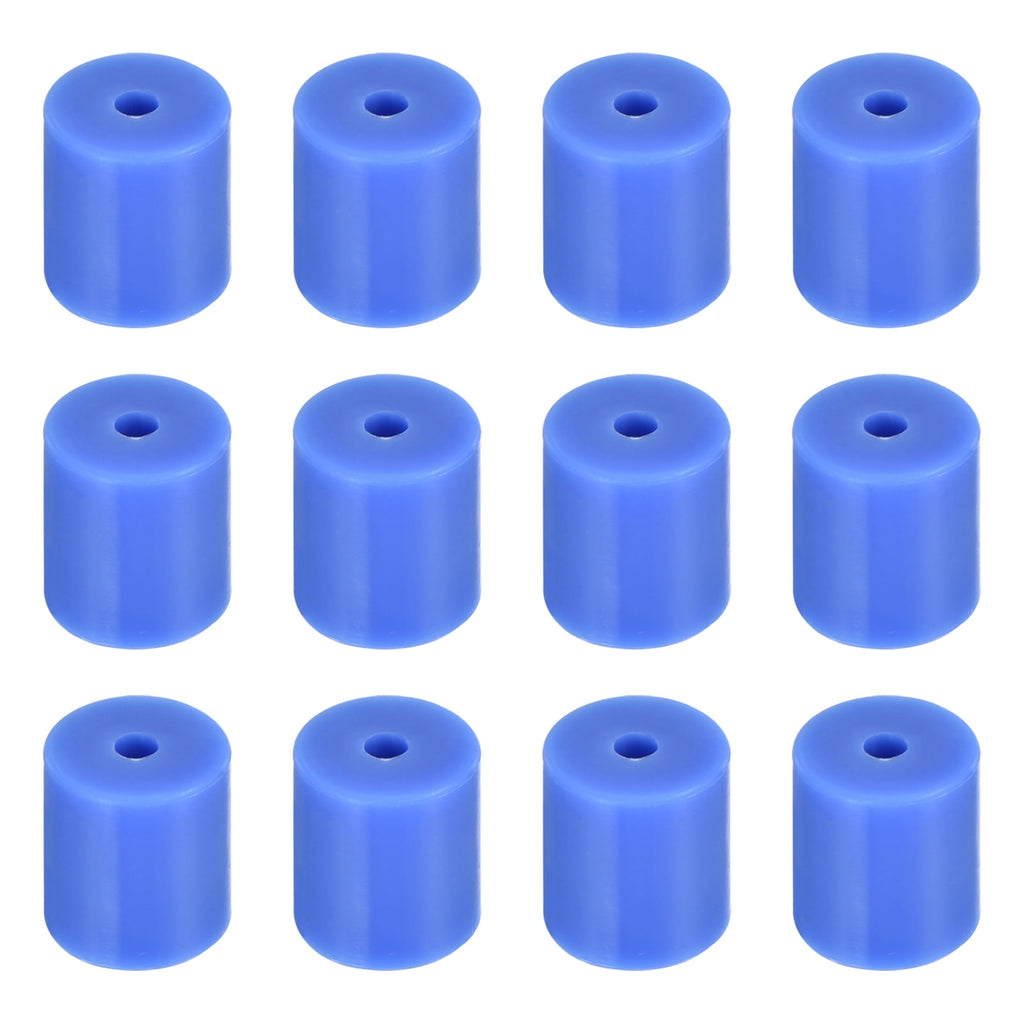 Uxcell 12Pcs Silicone Bed Mounts 3D Printer Heat Bed Silicone Leveling Column Silicone Buffer 18mm for 3D Blue