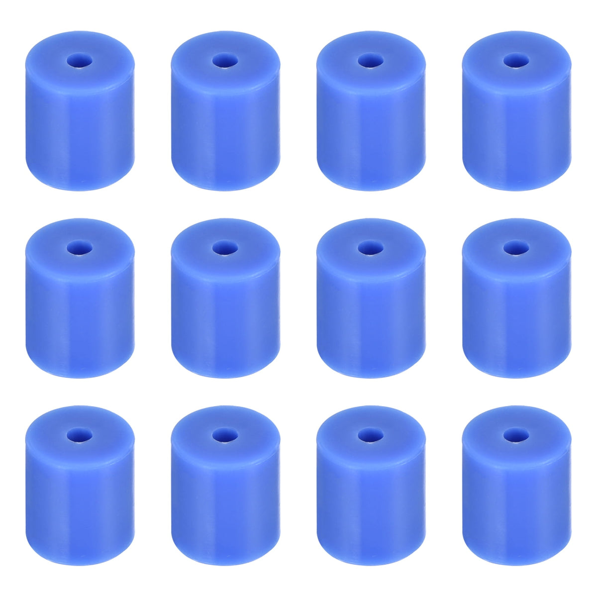 Uxcell 12Pcs Silicone Bed Mounts 3D Printer Heat Bed Silicone Leveling Column Silicone Buffer 18mm for 3D Blue