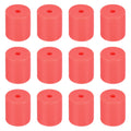 Uxcell 12Pcs Silicone Bed Mounts 3D Printer Heat Bed Silicone Leveling Column Silicone Buffer 18mm for 3D Red