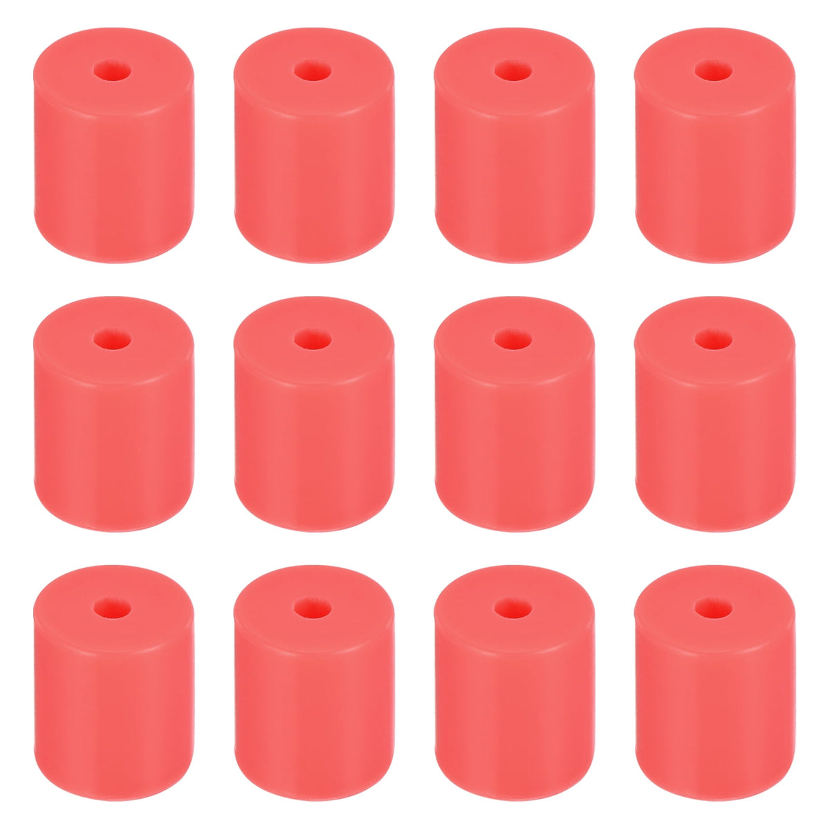 Uxcell 12Pcs Silicone Bed Mounts 3D Printer Heat Bed Silicone Leveling Column Silicone Buffer 18mm for 3D Red
