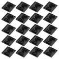 Uxcell 20Pcs 2020 Slot 4.2mm Hole Dia EU Standard Aluminum Profile End Cap 20x20mm ABS Aluminum Extrusion Plug for 3D Printer CNC