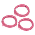 Uxcell 3D Pen Filament 3Pcs 1.75mm Total Length 196.8 Feet Fluorescent Rose PLA, 3D Pen Filament Refills Low Warping, for Creating Pictures Printed Model Printing Pen