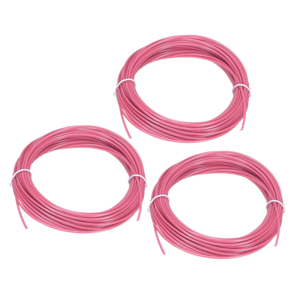 Uxcell 3D Pen Filament 3Pcs 1.75mm Total Length 196.8 Feet Fluorescent Rose PLA, 3D Pen Filament Refills Low Warping, for Creating Pictures Printed Model Printing Pen