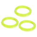 Uxcell 3D Pen Filament 3Pcs 1.75mm Total Length 196.8 Feet Transparent Lemon PLA, 3D Pen Filament Refills Low Warping, for Creating Pictures Printed Model Printing Pen