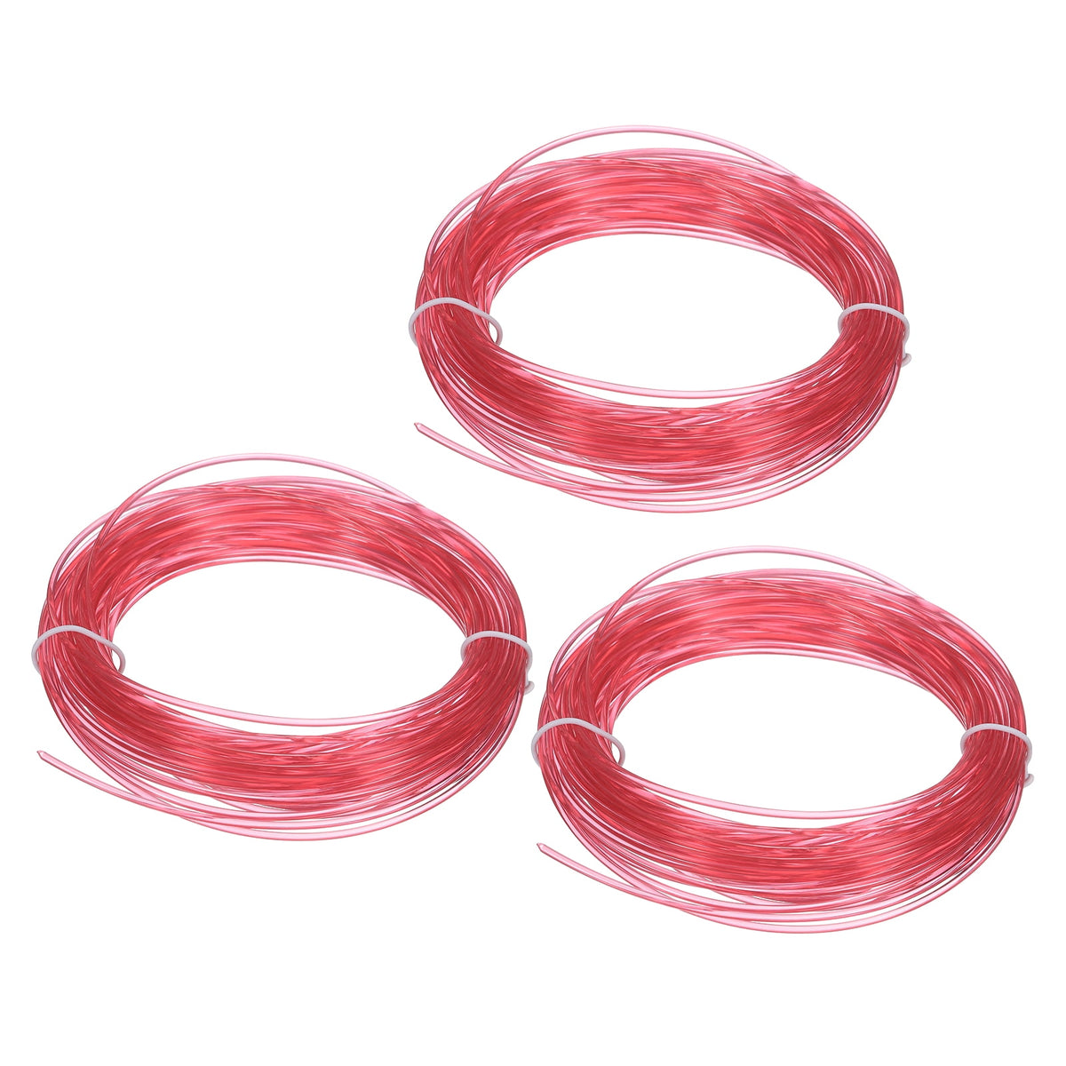 Uxcell 3D Pen Filament 3Pcs 1.75mm Total Length 196.8 Feet Transparent Red PLA, 3D Pen Filament Refills Low Warping, for Creating Pictures Printed Model Printing Pen