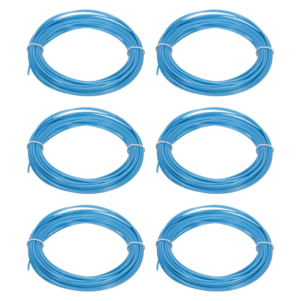 Uxcell 3D Pen Filament 6Pcs 1.75mm Total Length 196.8 Feet Blue PLA, 3D Pen Filament Refills Low Warping, for Creating Pictures Printed Model Printing Pen