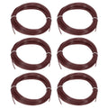 Uxcell 3D Pen Filament 6Pcs 1.75mm Total Length 196.8 Feet Brown PLA, 3D Pen Filament Refills Low Warping, for Creating Pictures Printed Model Printing Pen