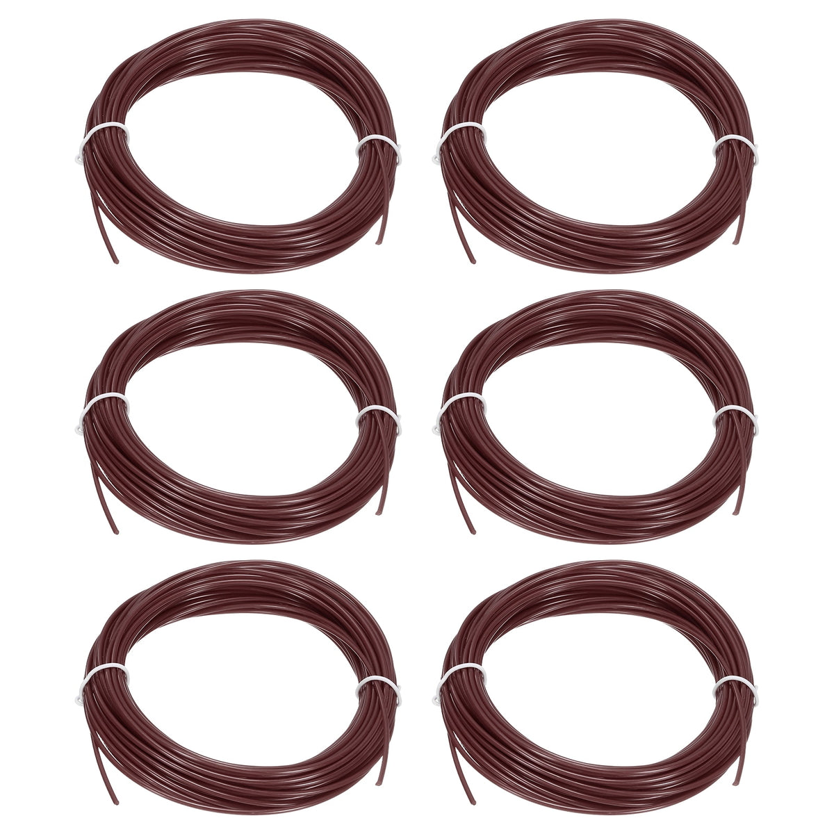 Uxcell 3D Pen Filament 6Pcs 1.75mm Total Length 196.8 Feet Brown PLA, 3D Pen Filament Refills Low Warping, for Creating Pictures Printed Model Printing Pen