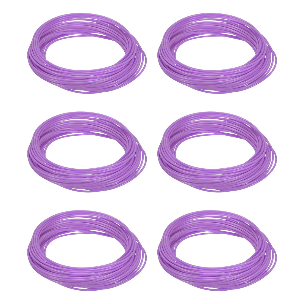 Uxcell 3D Pen Filament 6Pcs 1.75mm Total Length 196.8 Feet Crimson PLA, 3D Pen Filament Refills Low Warping, for Creating Pictures Printed Model Printing Pen