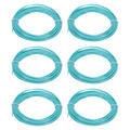 Uxcell 3D Pen Filament 6Pcs 1.75mm Total Length 196.8 Feet Cyan PLA, 3D Pen Filament Refills Low Warping, for Creating Pictures Printed Model Printing Pen