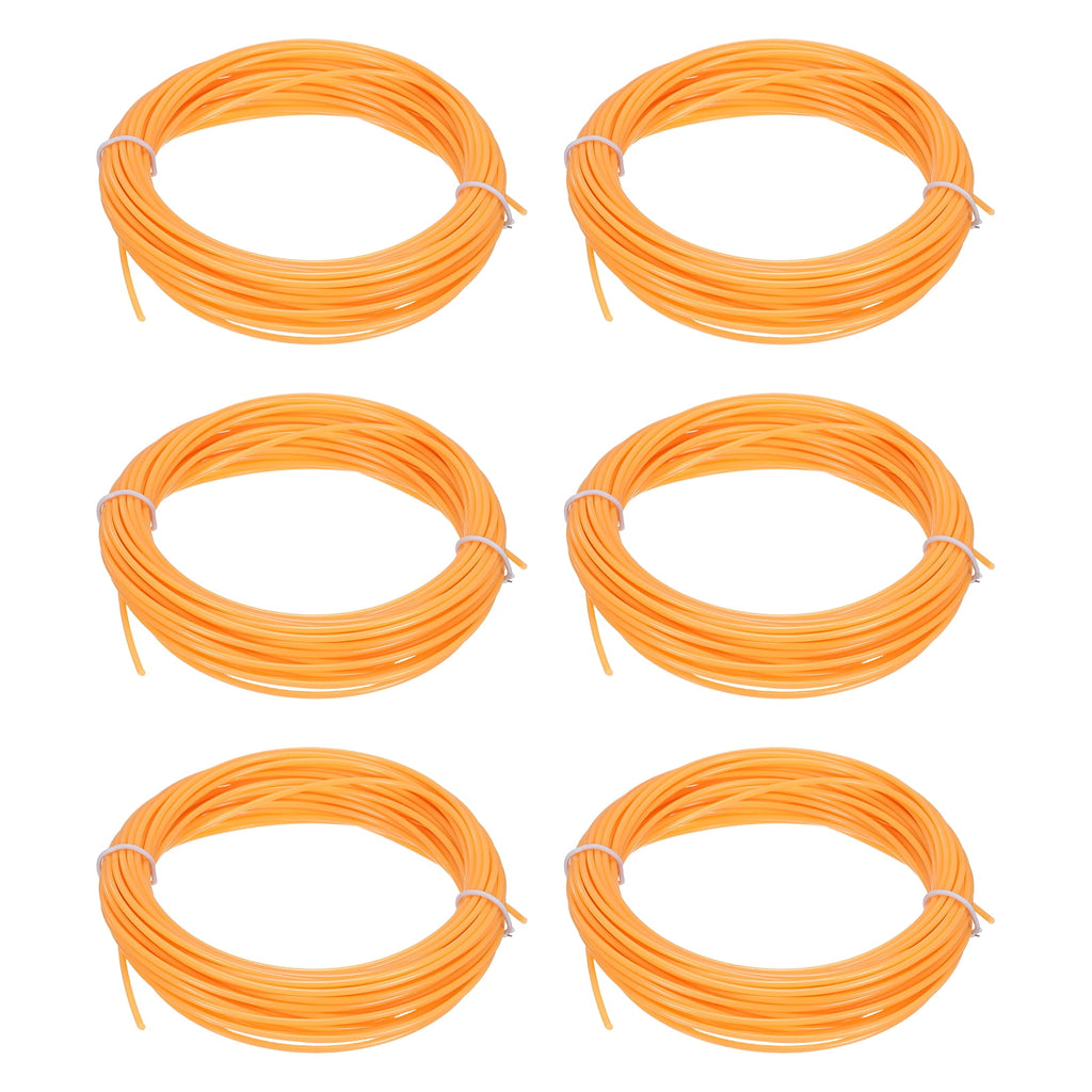 Uxcell 3D Pen Filament 6Pcs 1.75mm Total Length 196.8 Feet Fluorescent Orange PLA, 3D Pen Filament Refills Low Warping, for Creating Pictures Printed Model Printing Pen