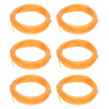 Uxcell 3D Pen Filament 6Pcs 1.75mm Total Length 196.8 Feet Fluorescent Orange PLA, 3D Pen Filament Refills Low Warping, for Creating Pictures Printed Model Printing Pen