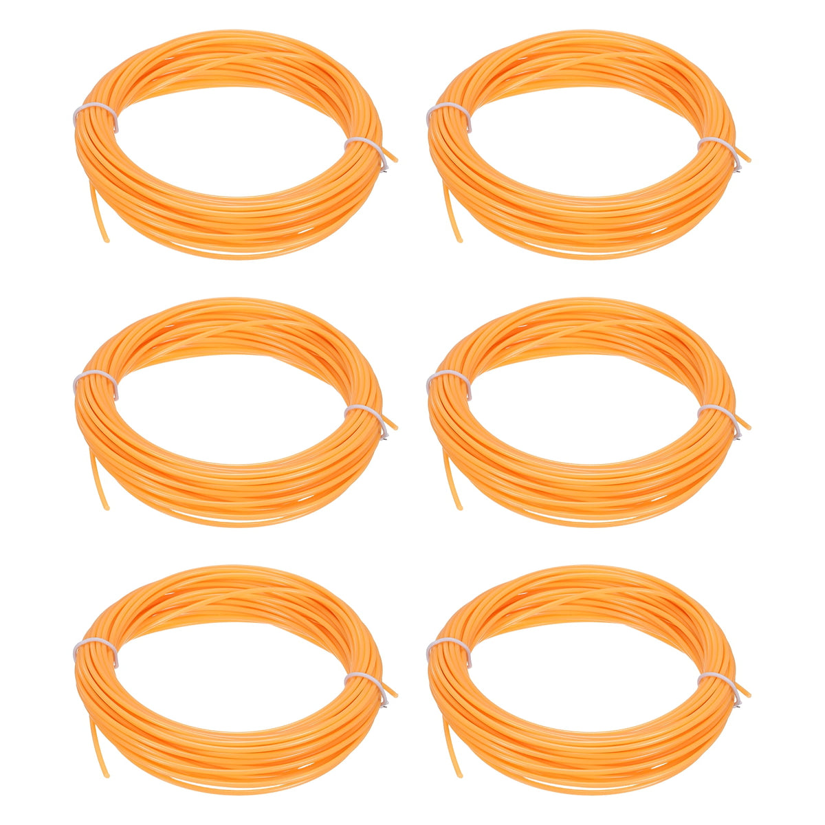 Uxcell 3D Pen Filament 6Pcs 1.75mm Total Length 196.8 Feet Fluorescent Orange PLA, 3D Pen Filament Refills Low Warping, for Creating Pictures Printed Model Printing Pen