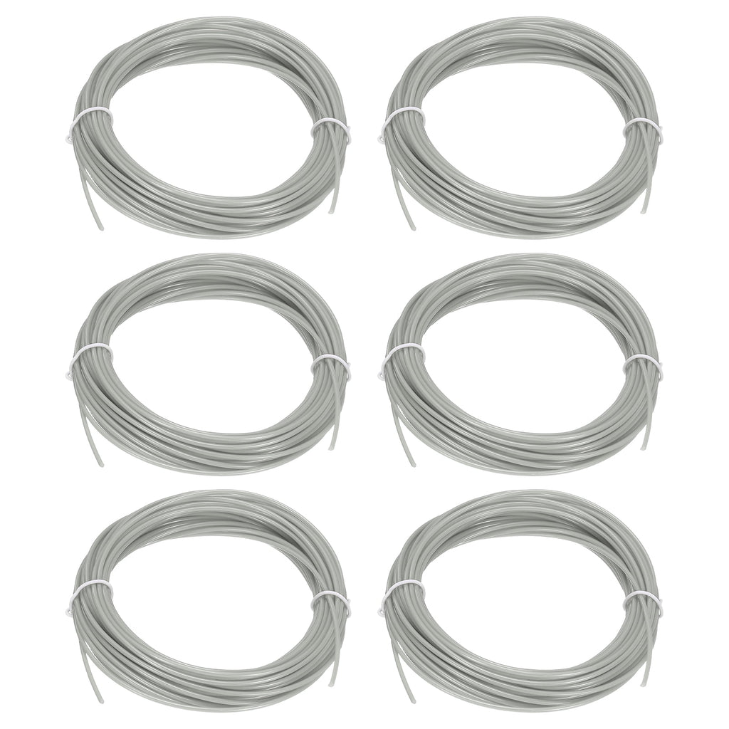 Uxcell 3D Pen Filament 6Pcs 1.75mm Total Length 196.8 Feet Gray PLA, 3D Pen Filament Refills Low Warping, for Creating Pictures Printed Model Printing Pen